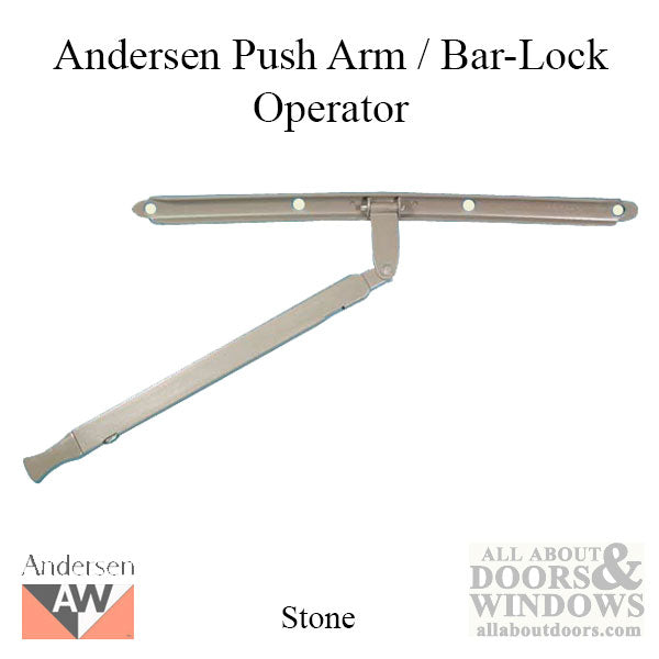 Andersen Push Arm / Bar-Lock Operator - Stone
