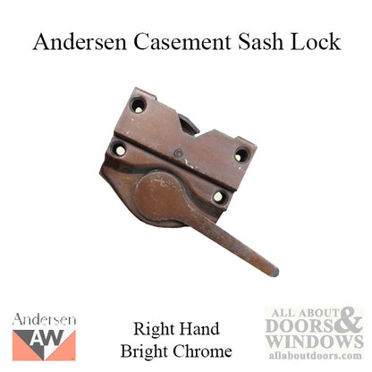 Sash Lock - Andersen Casement 1936-60 RH, Bright Chrome