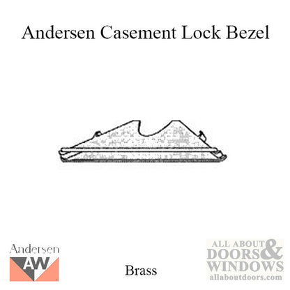 Andersen Lock Bezel, Enhanced Casement - Brass