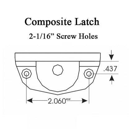 Genesis 2103 Sash Lock, Composite, Right Hand - White
