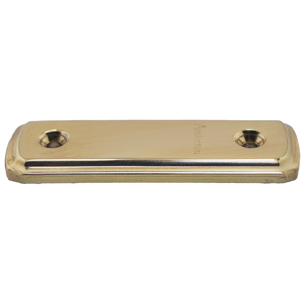 Andersen Gliding Door Cover Plate, Newbury Style - Polished Brass