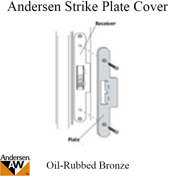 Andersen Latch & Deadbolt Strike Plate Cover - ORB