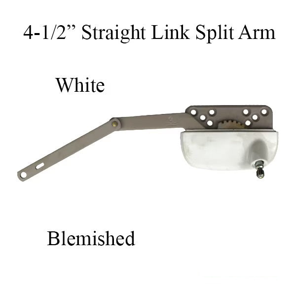 Blemished - Weathershield Split Arm Operator, Offset 4-1/2" Link Right Hand - White