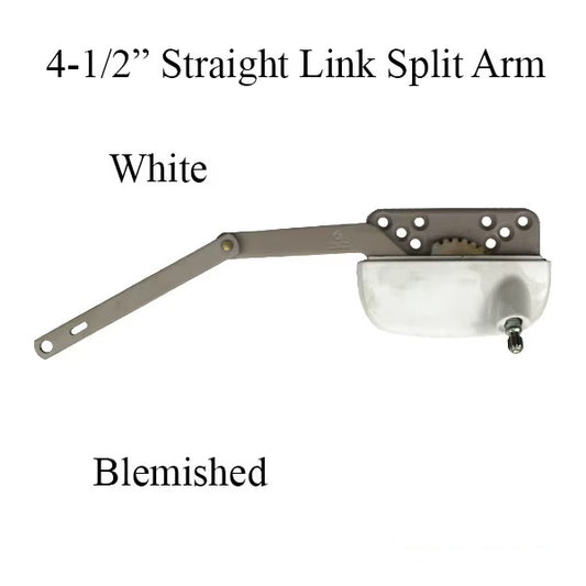 Blemished - Weathershield Split Arm Operator, Offset 4-1/2" Link Right Hand - White