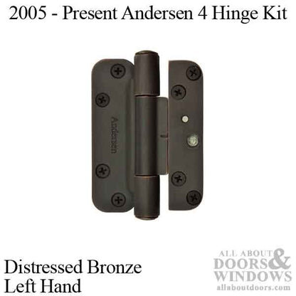 4 Hinge Kit, 2005-Present Andersen FWH Left Hand Door - Dist