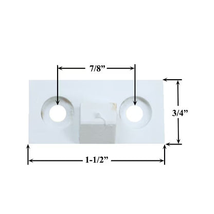 Blemished Vinyl Casement Snubber - White
