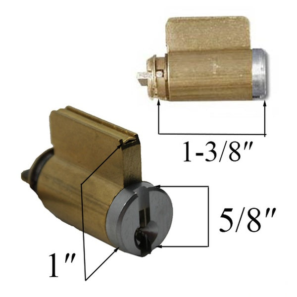 Lock Cylinder, Andersen Frenchwood Hinged - Chrome