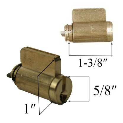 Lock Cylinder, Andersen Frenchwood Hinged- Bright Brass