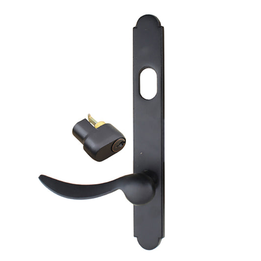 Durango Handle Set for Keyed Andersen Door - Left - Flat Bla