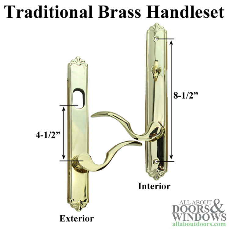 Petal Style Handle Set for Keyed Andersen Door, Right - Poli