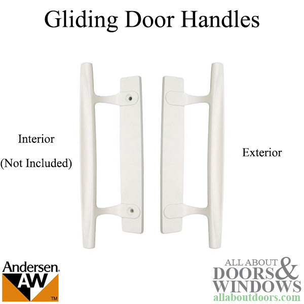 Andersen Frenchwood Gliding Door - Exterior Dished Handle