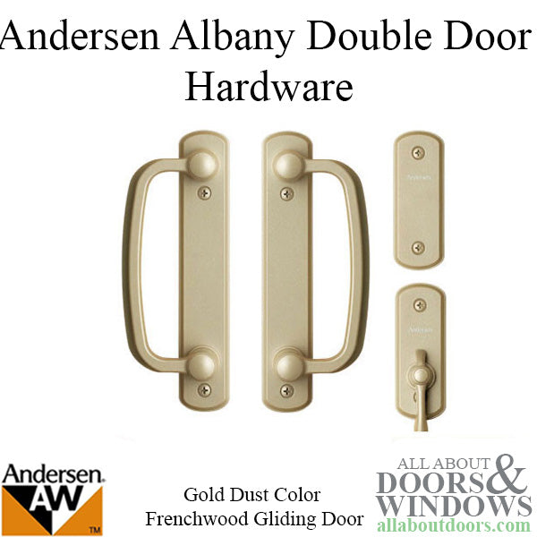 Andersen Frenchwood Gliding Door Trim Hardware, Albany, 4 Pa