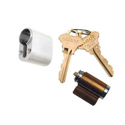 Andersen Keyed Lock Cylinder with Housing FWH - White