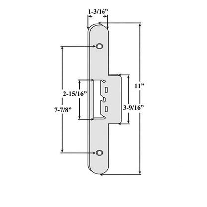 Andersen Tribeca Strike Plate Cover - Stone