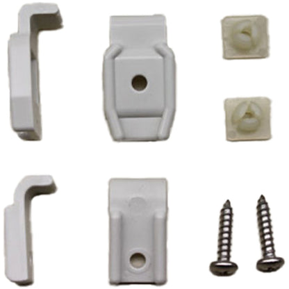 Andersen Hinge Clip Package - Narroline, Woodwright, Tilt-Wash Combination Storm Windows - Gray