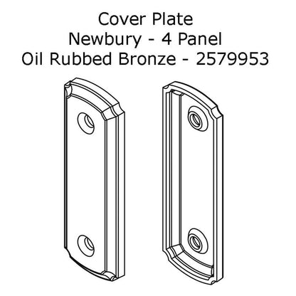 Andersen Gliding Door Cover Plate, Newbury Style - Oil-Rubbed Bronze