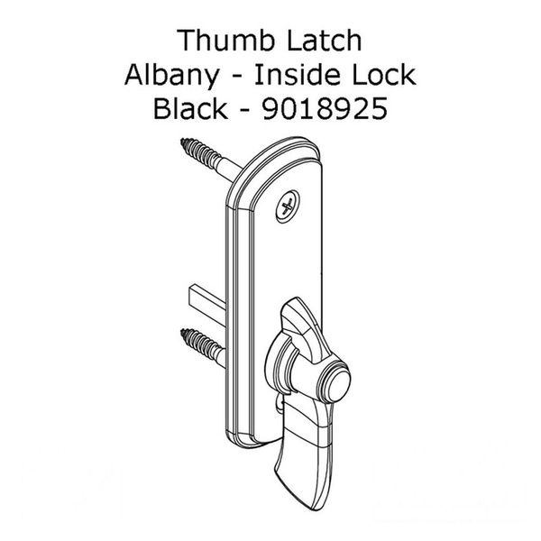 Andersen Frenchwood Gliding Doors - Thumb Latch - Albany - I