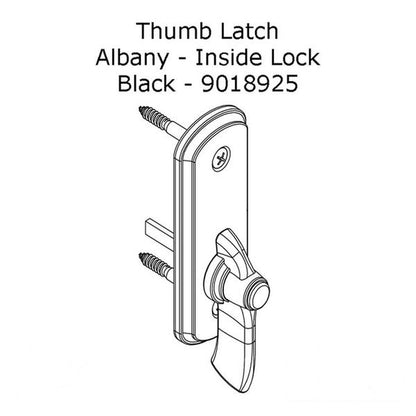 Andersen Frenchwood Gliding Doors - Thumb Latch - Albany - I