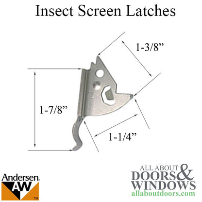 Andersen Perma-Shield Narroline Windows - Latches - Insect S