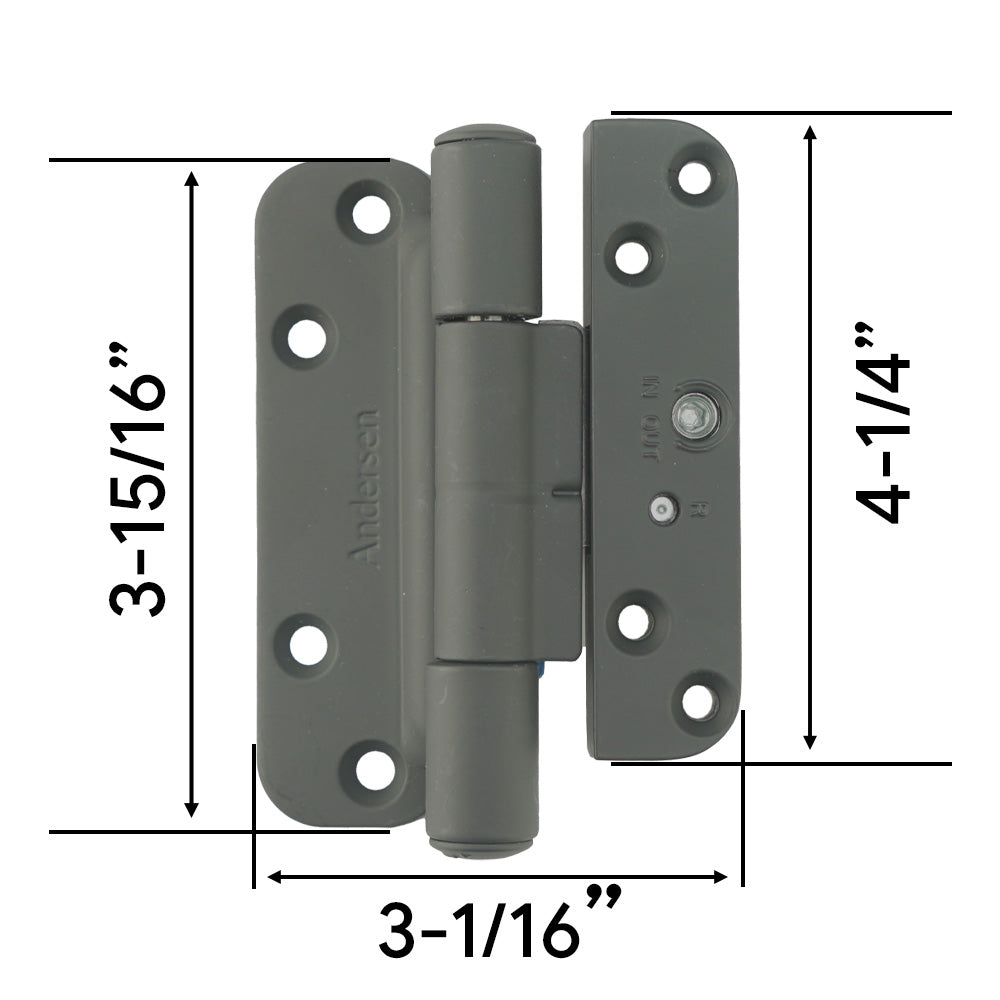 Andersen Single Hinge, Left Hand (2005-Present) - Black