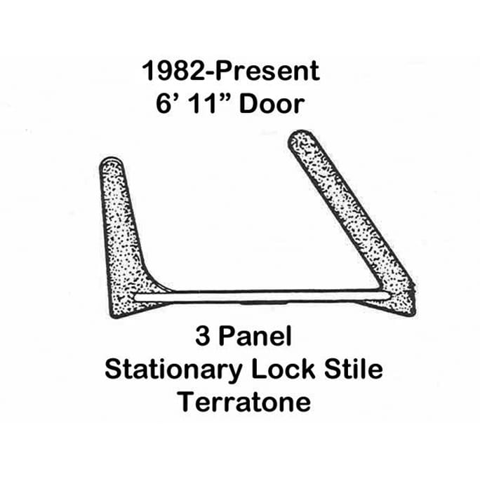 Andersen Perma-Shield 3-Panel Gliding Door, PS611 - LH Stationary Lock Stile Weatherstrip - Terratone