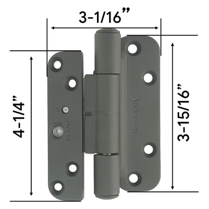 Andersen Single Hinge, Right Hand (2005-Present) - Black