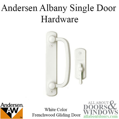 Andersen Frenchwood Gliding Door Trim Hardware, Albany, 2 Pa