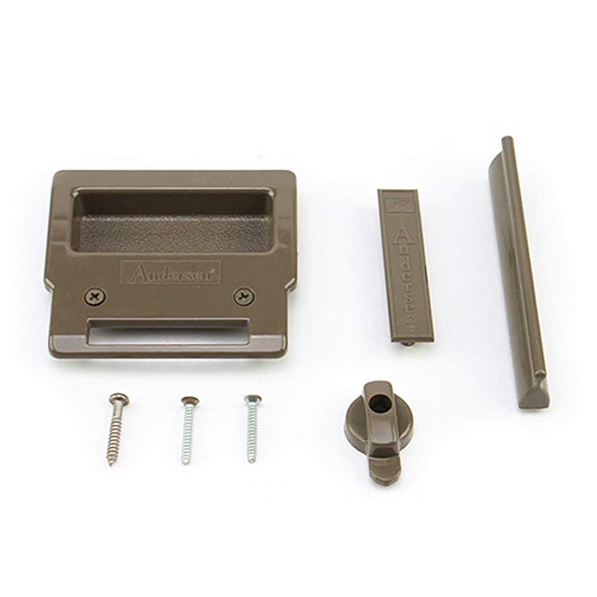 Andersen Sliding Screen Handle and Lock Kit - Stone