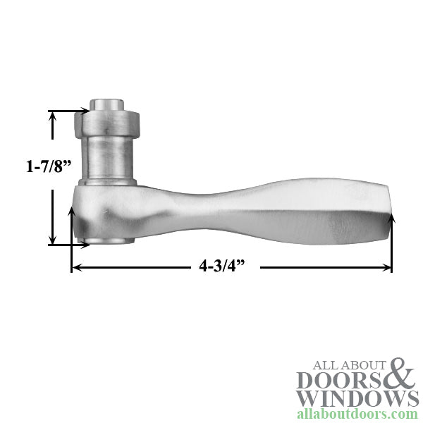 Andersen Newbury Handle, Right Hand - Brushed Chrome