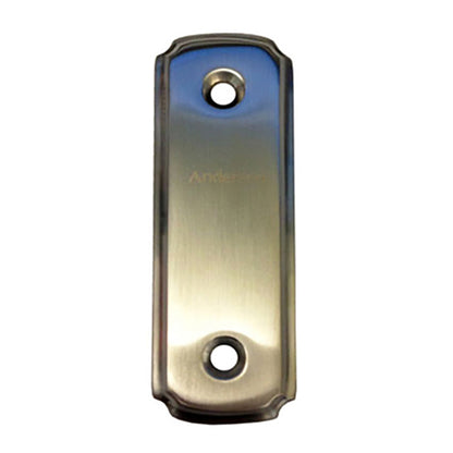 Andersen Gliding Door Cover Plate, Newbury Style - Brushed Chrome