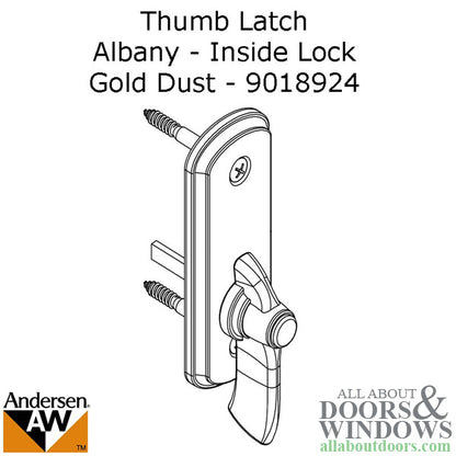 Andersen Frenchwood Gliding Doors - Thumb Latch - Albany - I