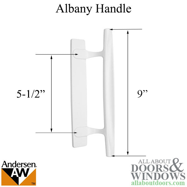 Andersen Frenchwood Gliding Door - Exterior Dished Handle