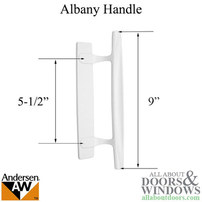 Andersen Frenchwood Gliding Door - Exterior Dished Handle