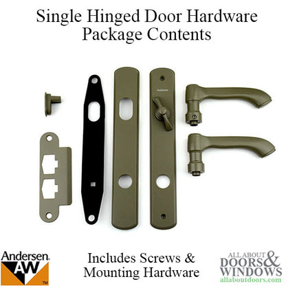 Andersen Albany Active Single Hinged Door Hardware - Stone