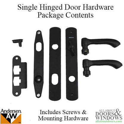 Andersen Albany Active Single Hinged Door Hardware - Black