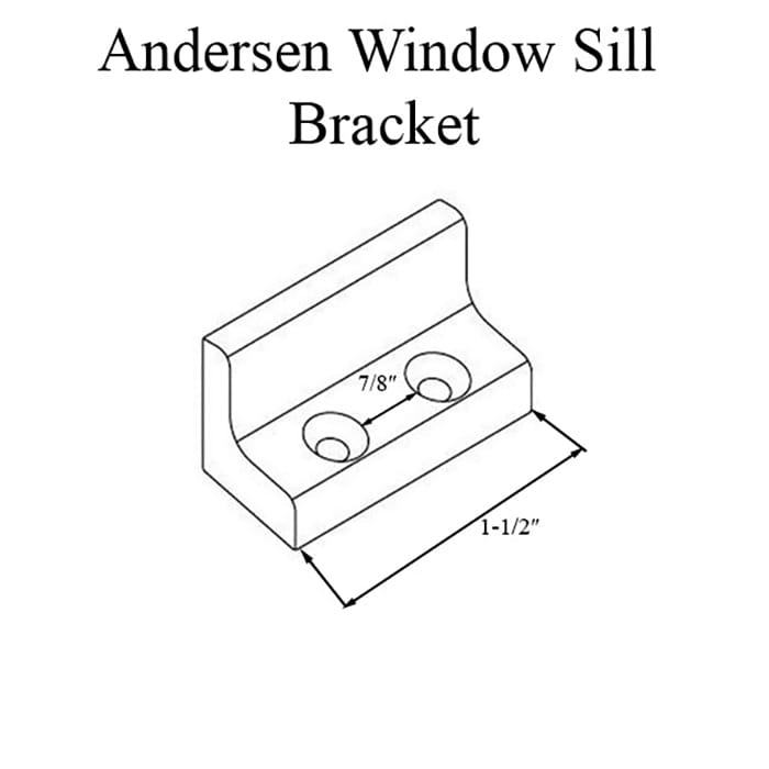 Andersen Tilt-Wash (DC) and (TW) Windows - Bracket w/screws - Sill (Stormwatch) - Terratone
