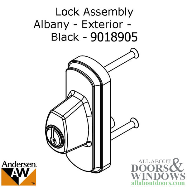 Andersen Frenchwood Gliding Doors - Lock Assembly - Albany -