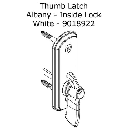 Andersen Frenchwood Gliding Doors - Thumb Latch - Albany - I