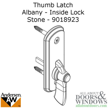 Andersen Frenchwood Gliding Doors - Thumb Latch - Albany - I