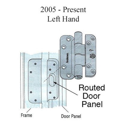 Andersen Single Hinge, Left Hand (2005-Present) - White