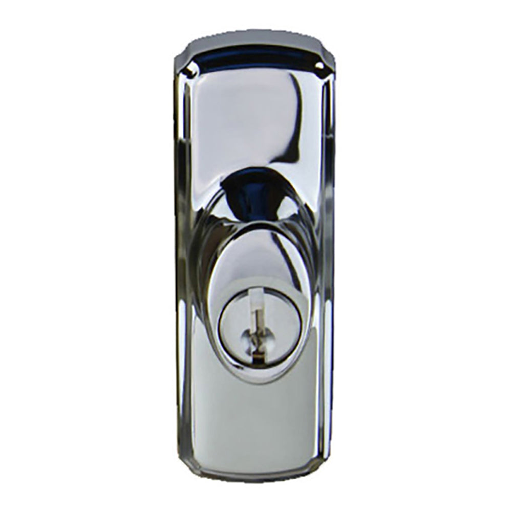 Andersen Frenchwood Gliding Door Hardware - Newbury Lock Assembly with Keys - Chrome - Left-Handed