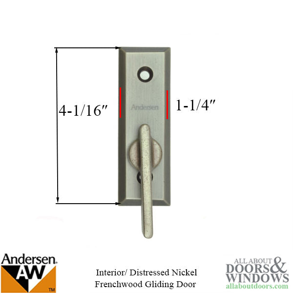 Andersen Frenchwood Gliding Doors - Thumb Latch - Yuma - Ins