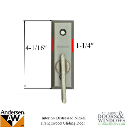 Andersen Frenchwood Gliding Doors - Thumb Latch - Yuma - Ins