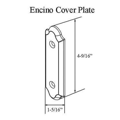 Andersen Gliding Door Cover Plate, Encino Style - Distressed Nickel