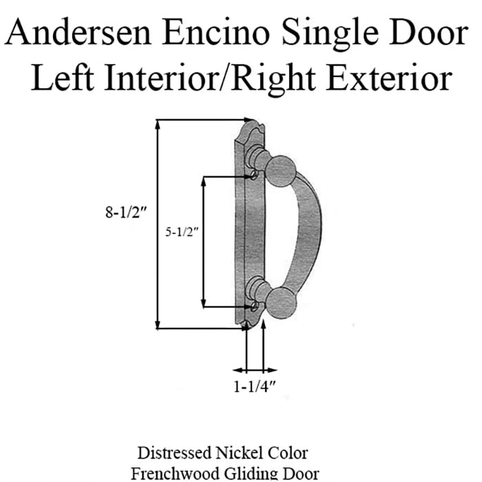 Andersen Frenchwood Gliding Doors - Handle - Encino - Left I