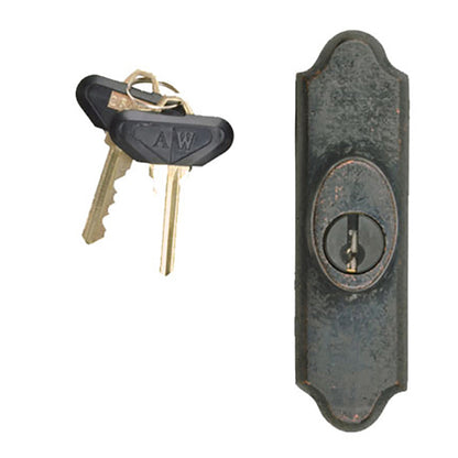 Andersen Window - Frenchwood Gliding Door - Lock Assembly, Encino - RH - Distressed Bronze