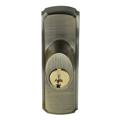 Andersen Window-Frenchwood Gliding Door Hardware, Newbury/Lock Assembly w/keys - Antique Brass - RH