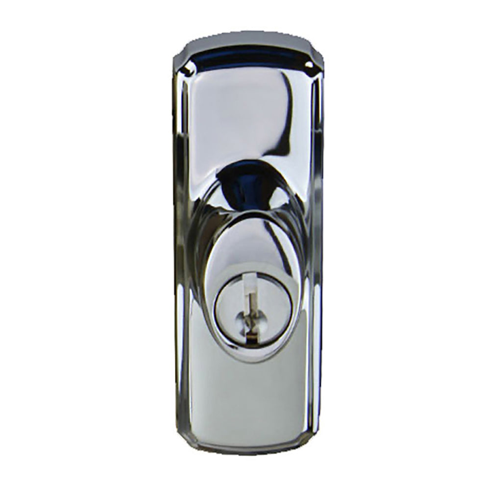 Andersen Frenchwood Gliding Door Hardware, Newbury/Lock Assembly w/keys - Chrome - RH