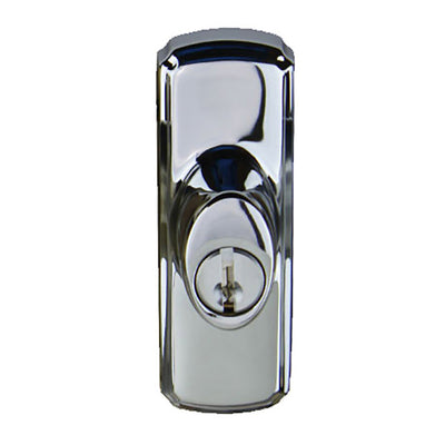 Andersen Frenchwood Gliding Door Hardware, Newbury/Lock Assembly w/keys - Chrome - RH