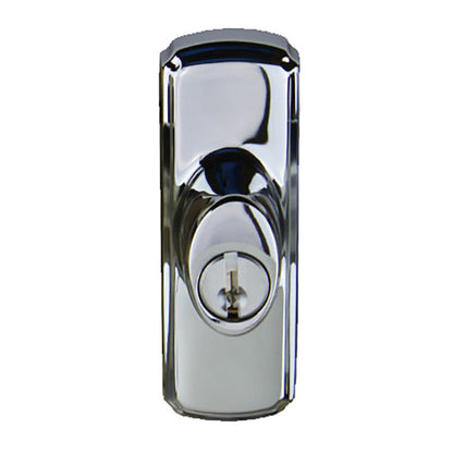 Andersen Frenchwood Gliding Door Hardware, Newbury/Lock Assembly w/keys - Chrome - RH